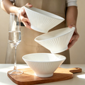 Ribbed Conical Shaped Dining Bowl